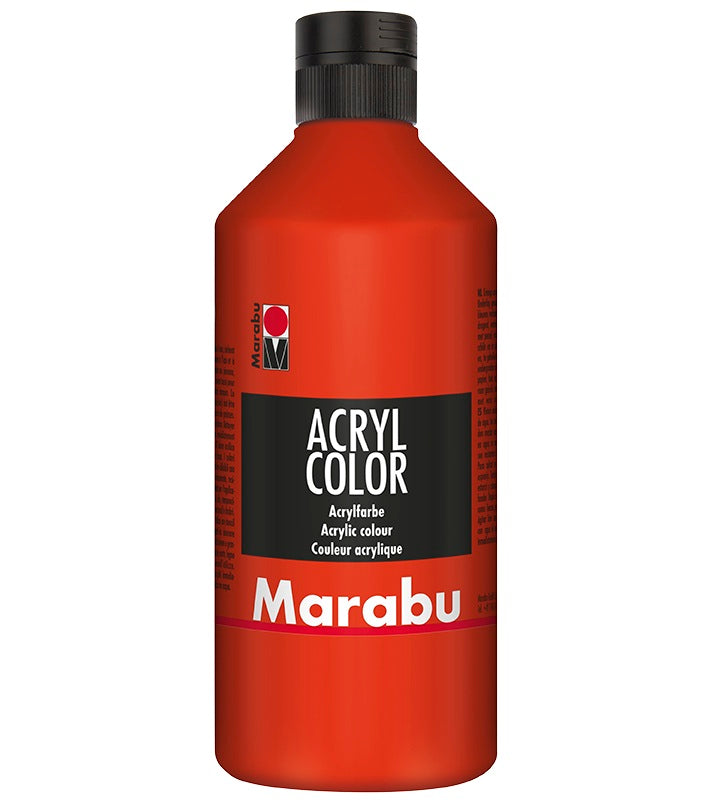 Marabu Acryl Color Acrylic Paint 500ml Vermilion