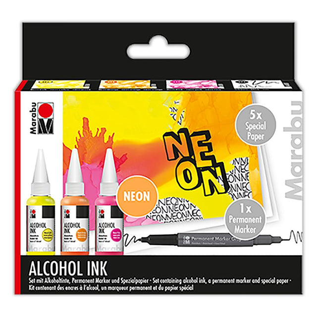 marabu alcohol set neon