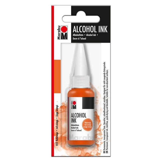 marabu alcohol ink red orange