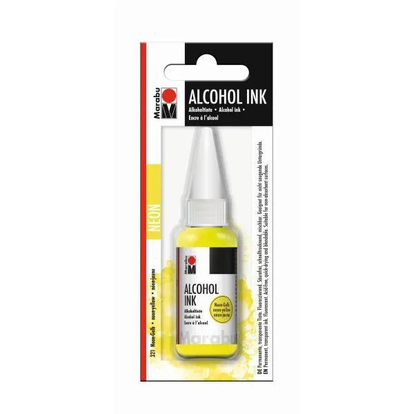 Marabu Alcohol Ink 20ml Neon Yellow