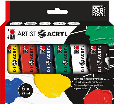 marabu artist acryl acrylic paint set