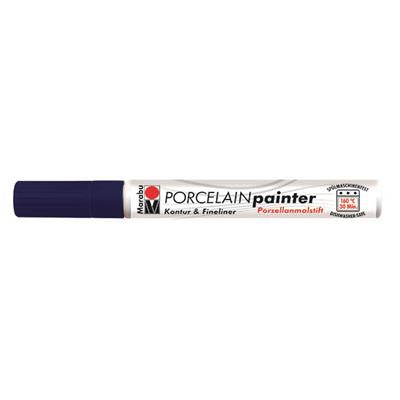 marabu porcelain glas painter marker pen night blue