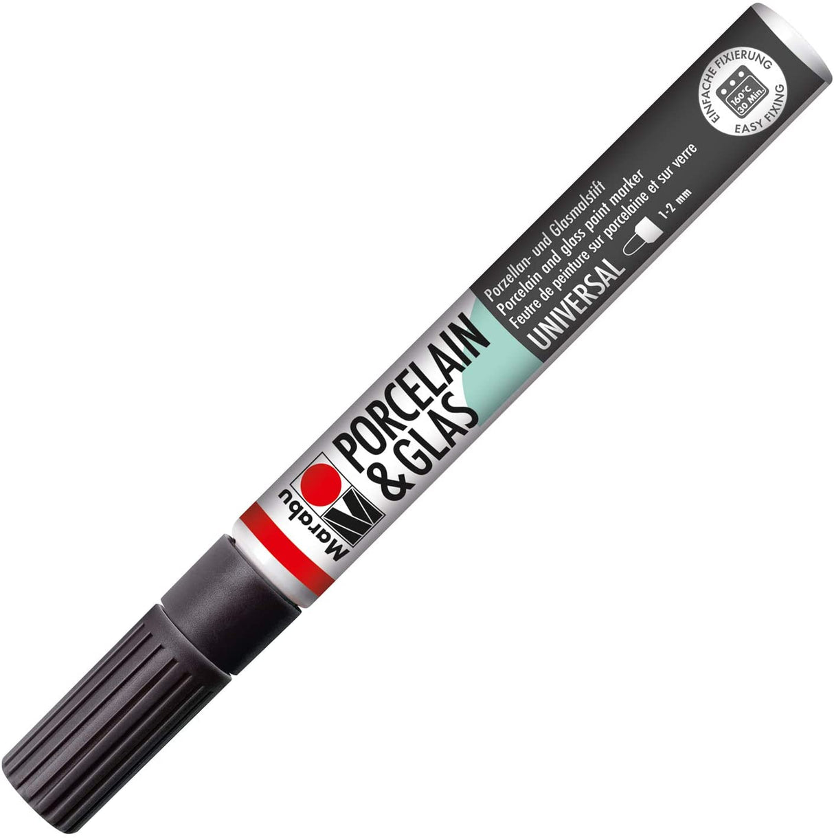 marabu porcelain glas painter marker pen black