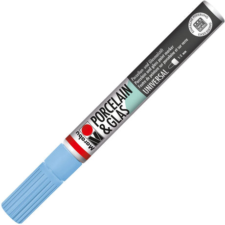 marabu porcelain glas painter marker pen sky blue