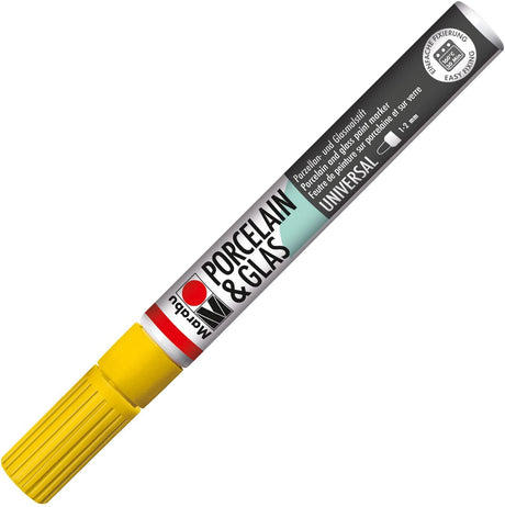 marabu porcelain glas painter marker pen sunshine yellow