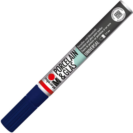 marabu porcelain glas painter marker pen night blue