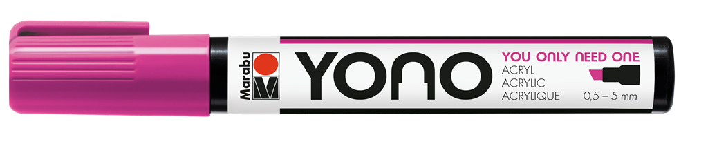 marabu yono marker pen chisel magenta