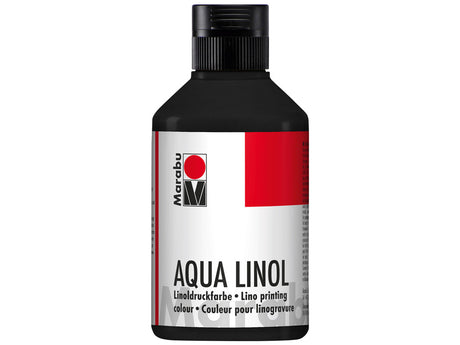 marabu aqua linol  block printing ml black