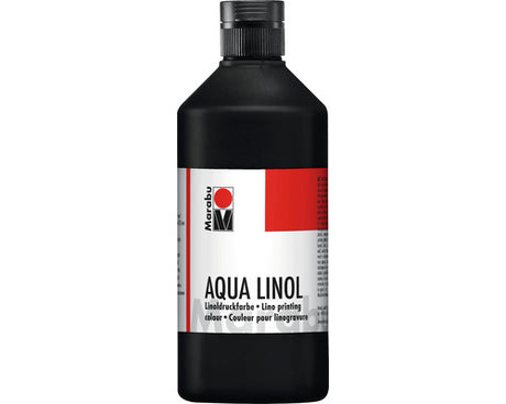 marabu aqua linol  block printing ml black