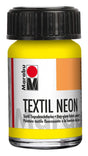 marabu textil neon yellow 15ml fabric paint (321)