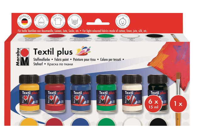 marabu textil plus fabric paint starter kit