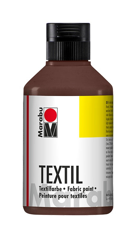 Marabu Textil Fabric Paint 250ml Dark Brown