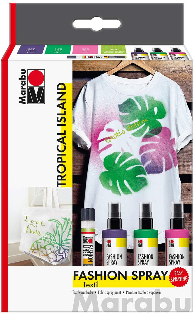 marabu fashion spray set tropical island