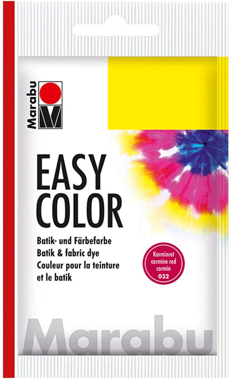 marabu easy colour fabric dye carmine red