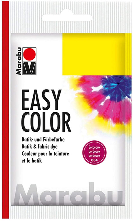 marabu easy colour fabric dye bordeaux