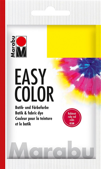 marabu easy colour fabric dye ruby red