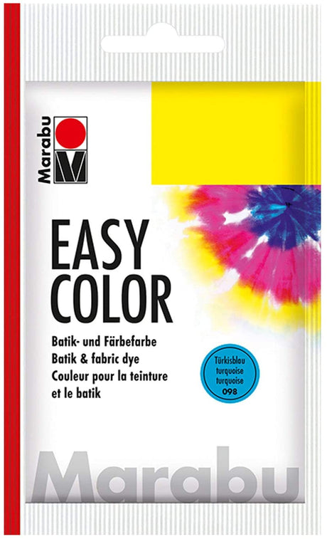 marabu easy colour fabric dye turquoise blue