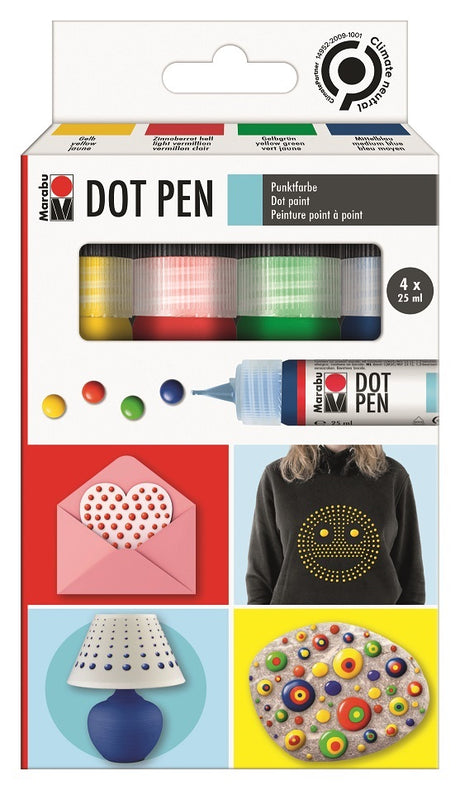 marabu dot pen set set colours