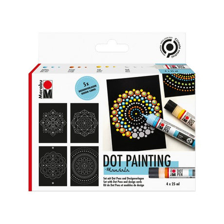 marabu dot pen set mandala
