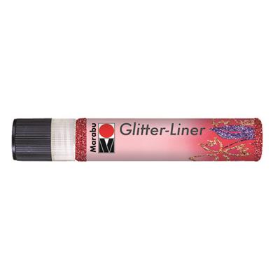 marabu liner glitter ruby