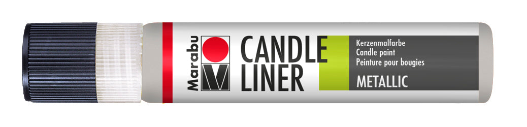 Marabu Candle Pen Liner 25ml Metallic Silver