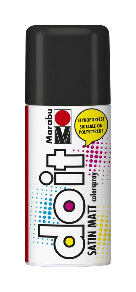 marabu do-it spray paint satin matt black