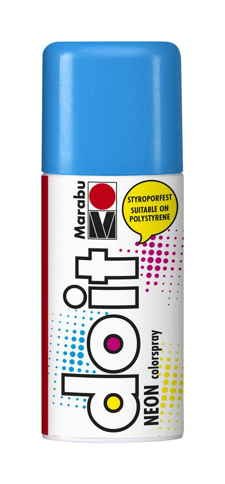 marabu do-it spray paint neon blue