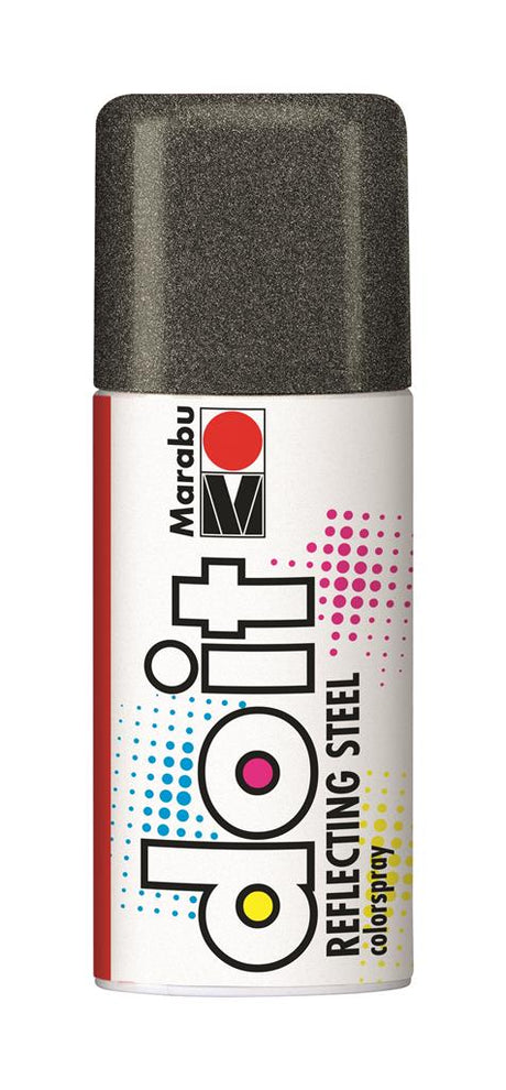 marabu do-it spray paint reflecting steel black