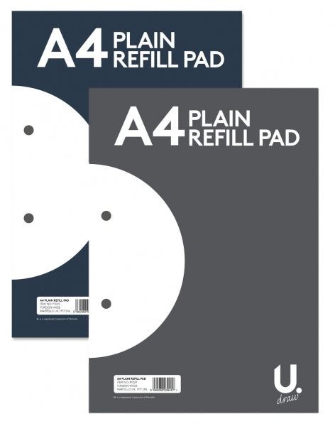 U.Draw A4 Plain Refill Pad 54gsm 80shts