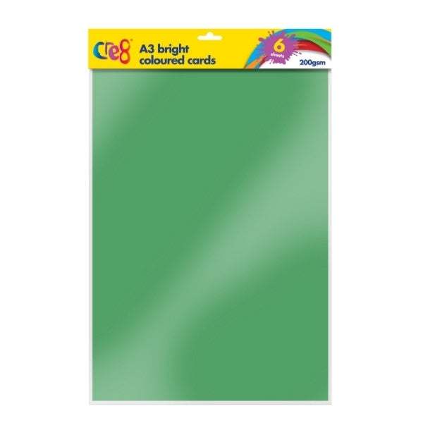 Cre8 A3 Bright Coloured Card 200gsm 10shts