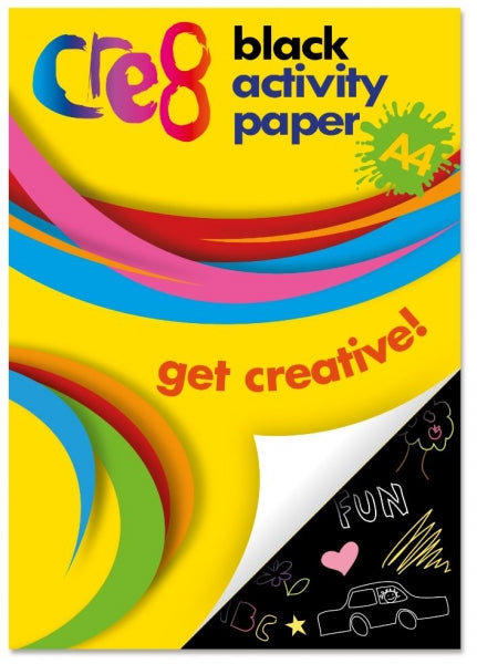 Cre8 A4 Black Activity Paper Pad 80gsm (60shts)