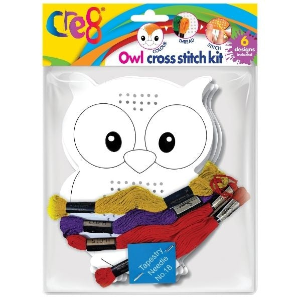 Cre8 Cross Stitch Craft Kit - Owl