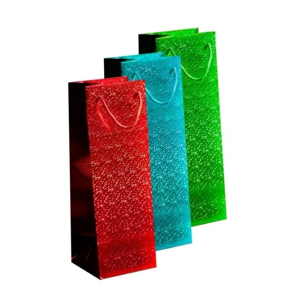 Martello Holographic Bottle Bag Red/Green/Blue (3pk)