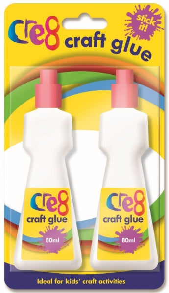 Cre8 Clear Craft Glue 80ml (2pk)