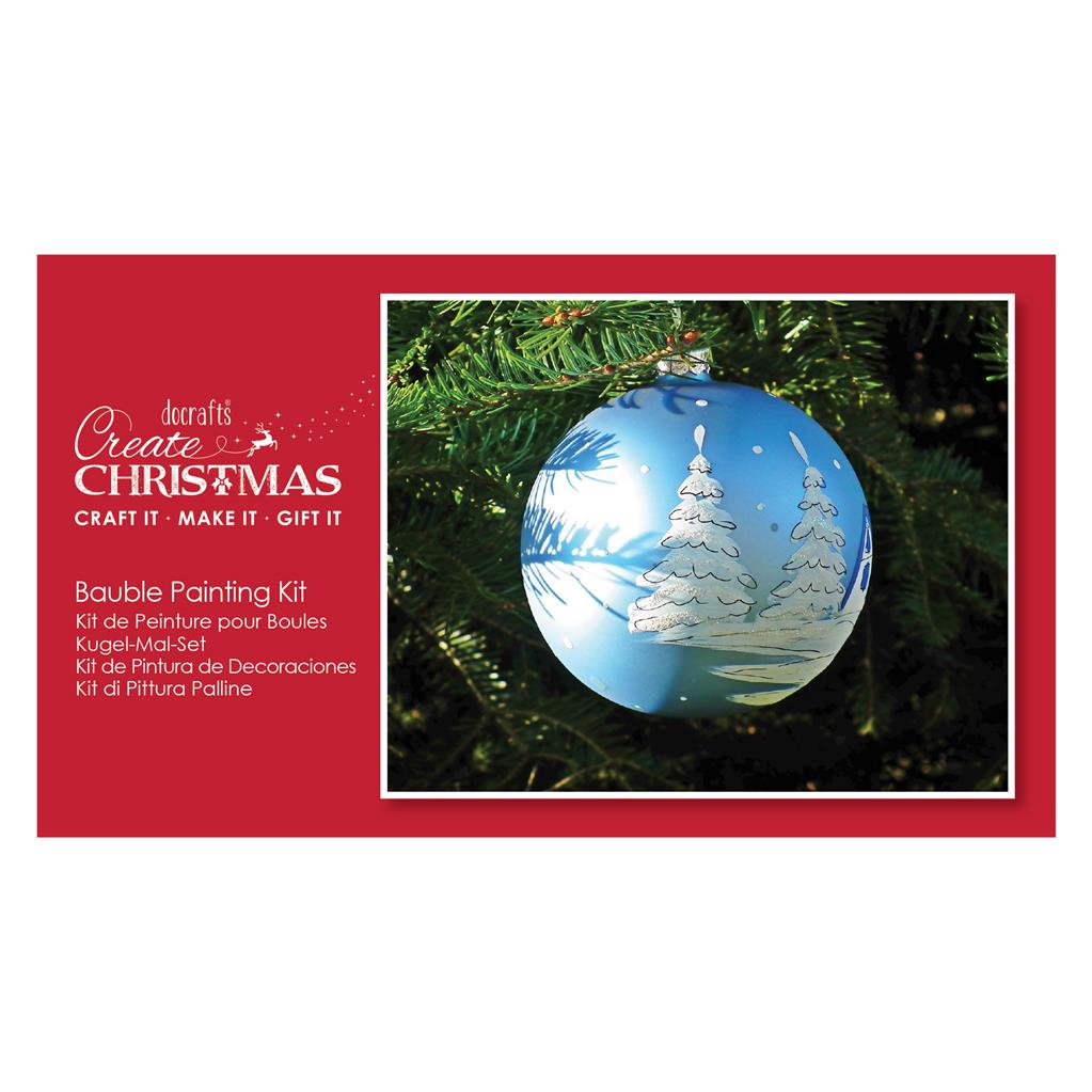 Create Christmas Bauble Painting Kit - Clear