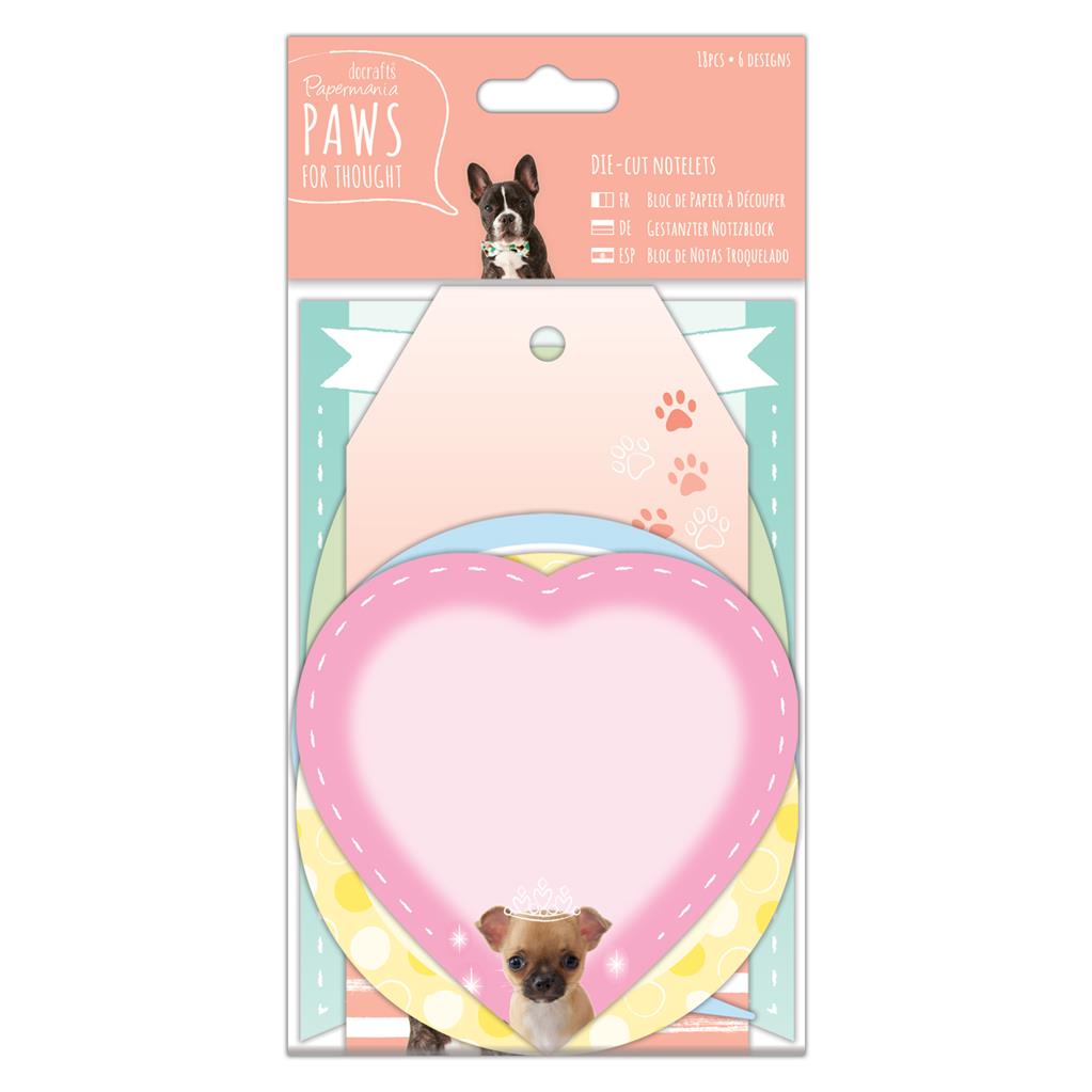 Papermania Die-cut Notelets - Paws for Thought (18pk)