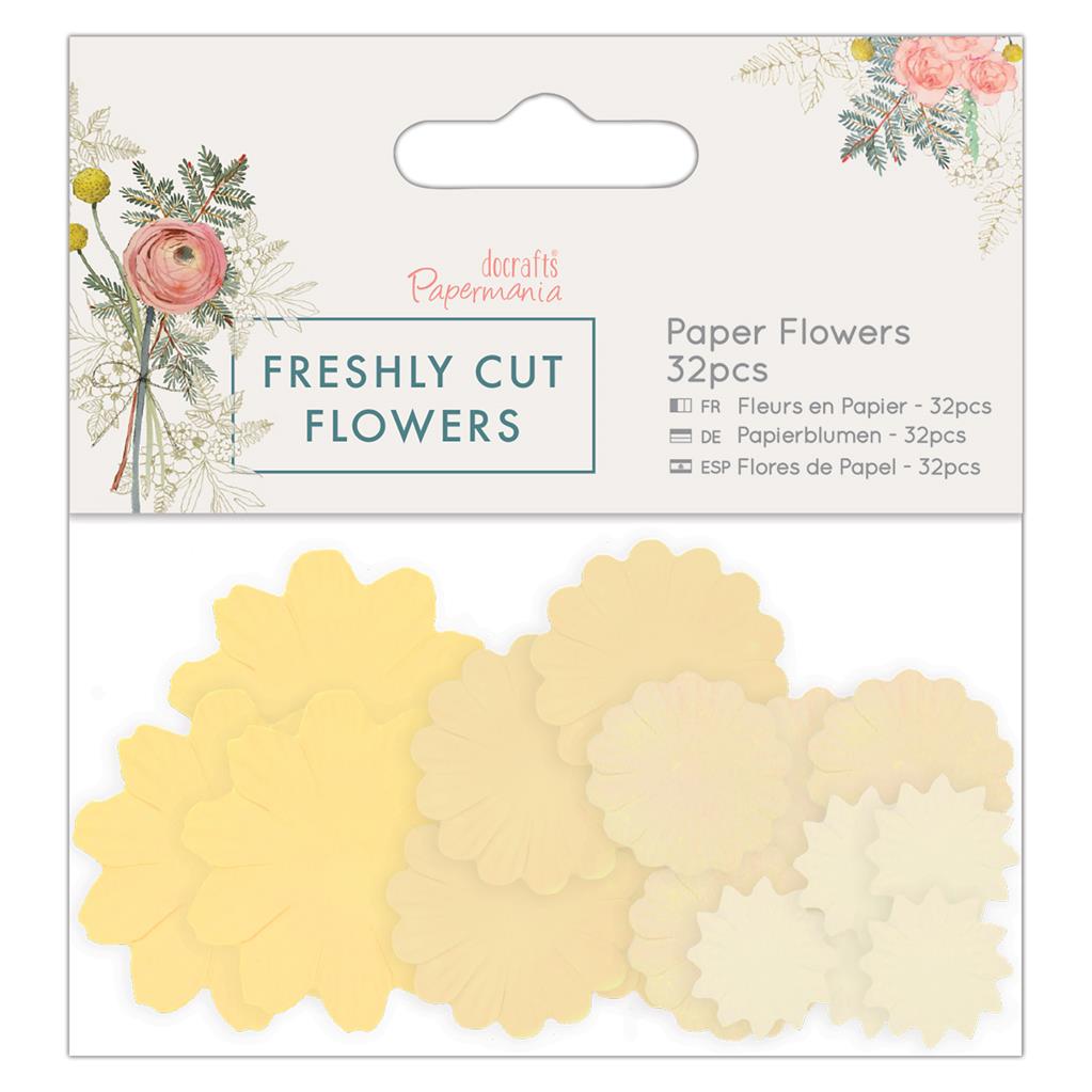 Papermania Freshly Cut Flowers Paper Flowers (32pc)