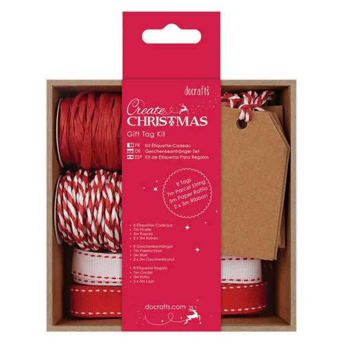 Create Christmas Gift Tag Kit - Red