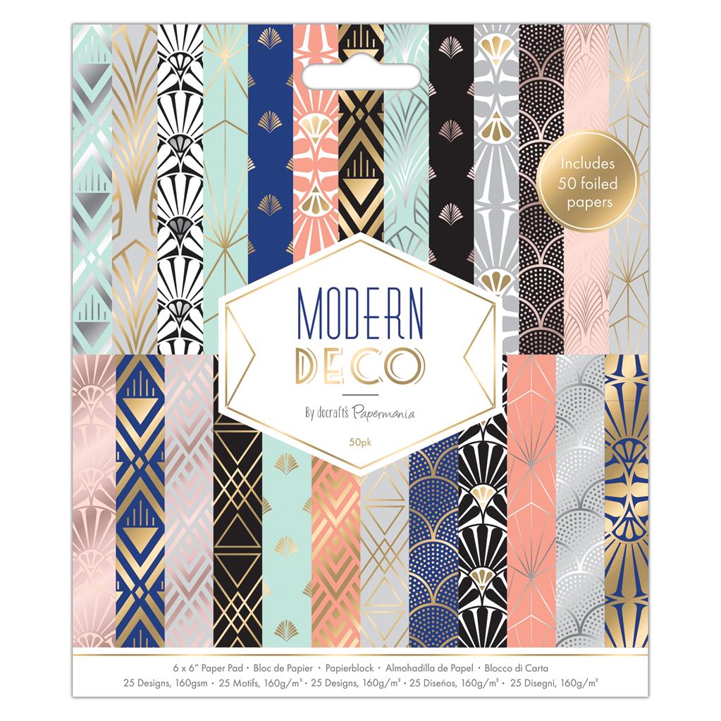 Papermania 6" x 6" Paper Pad - Modern Deco (50sht)