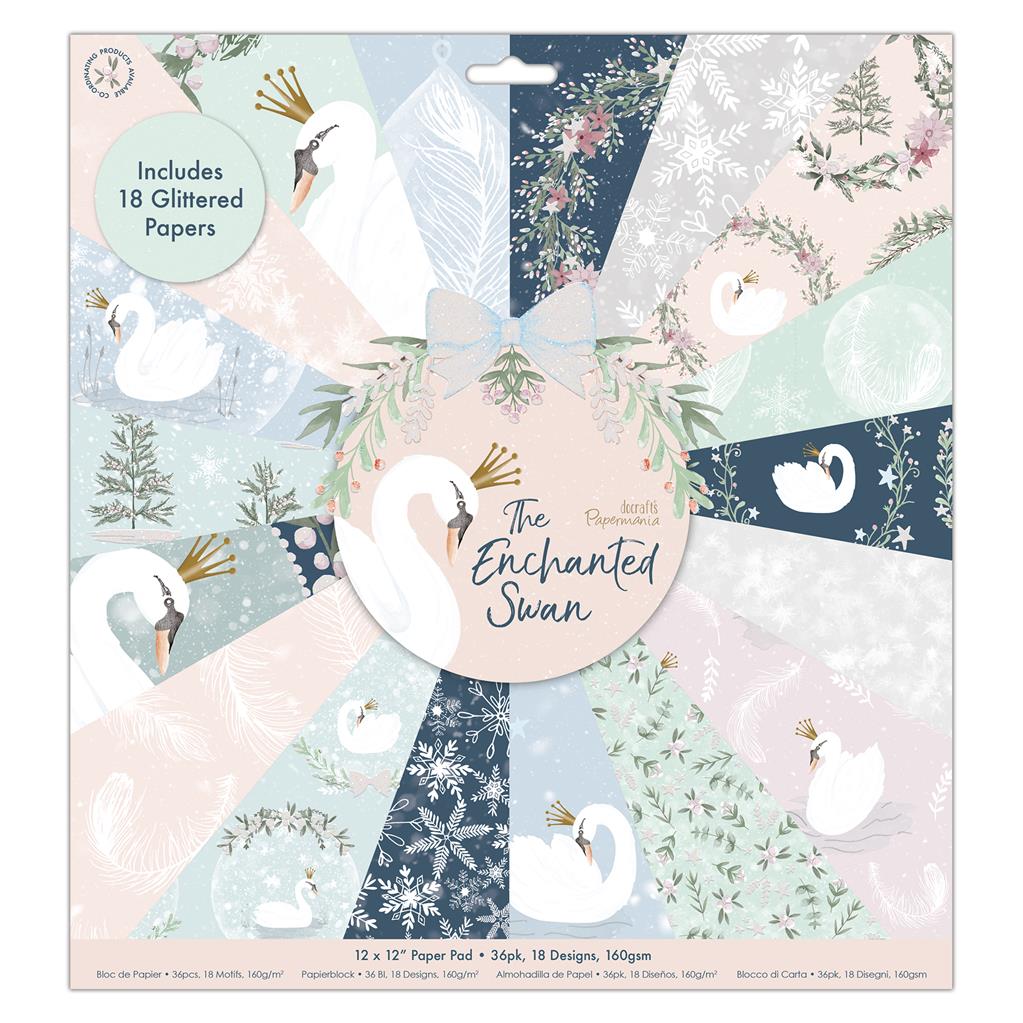 Papermania 12" x 12" Paper Pad - The Enchanted Swan (36sht)