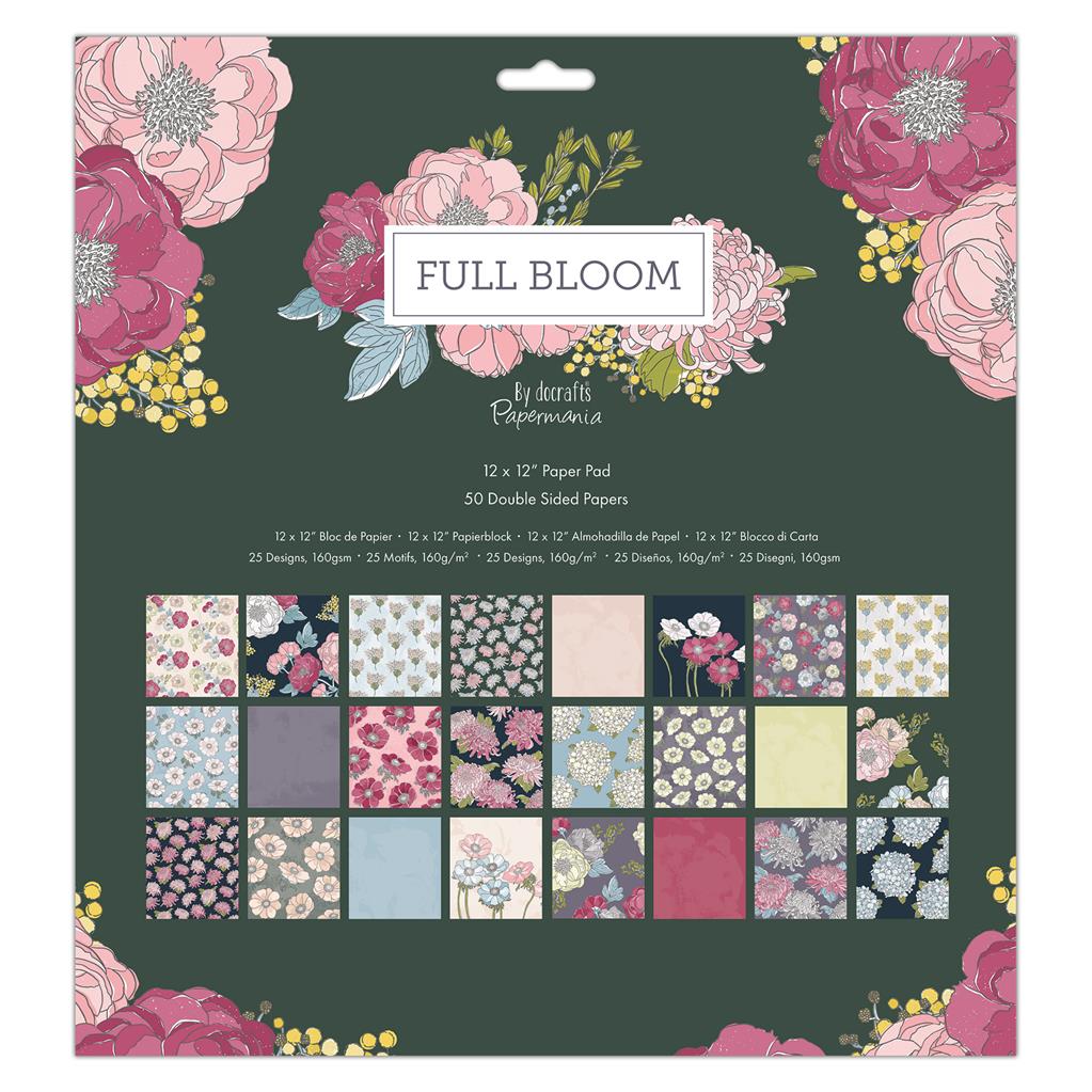 Papermania 12" x 12" Paper Pad - Full Bloom (50sht)