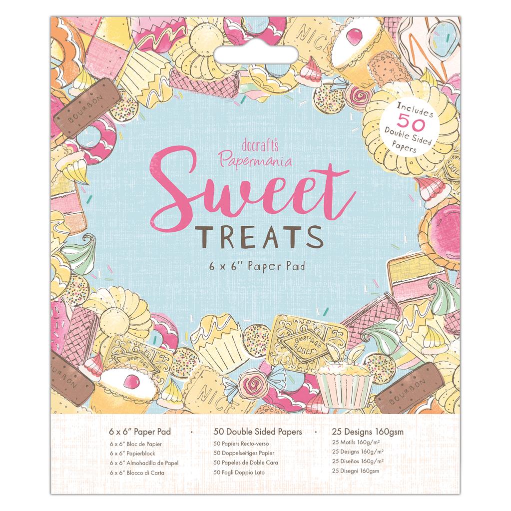 Papermania 6" x 6" Paper Pad - Sweet Treats (50sht)