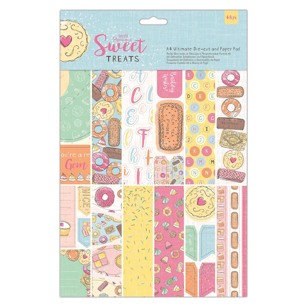 Papermania A4 Ultimate Die-cut & Paper Pack - Sweet Treats (48pk)