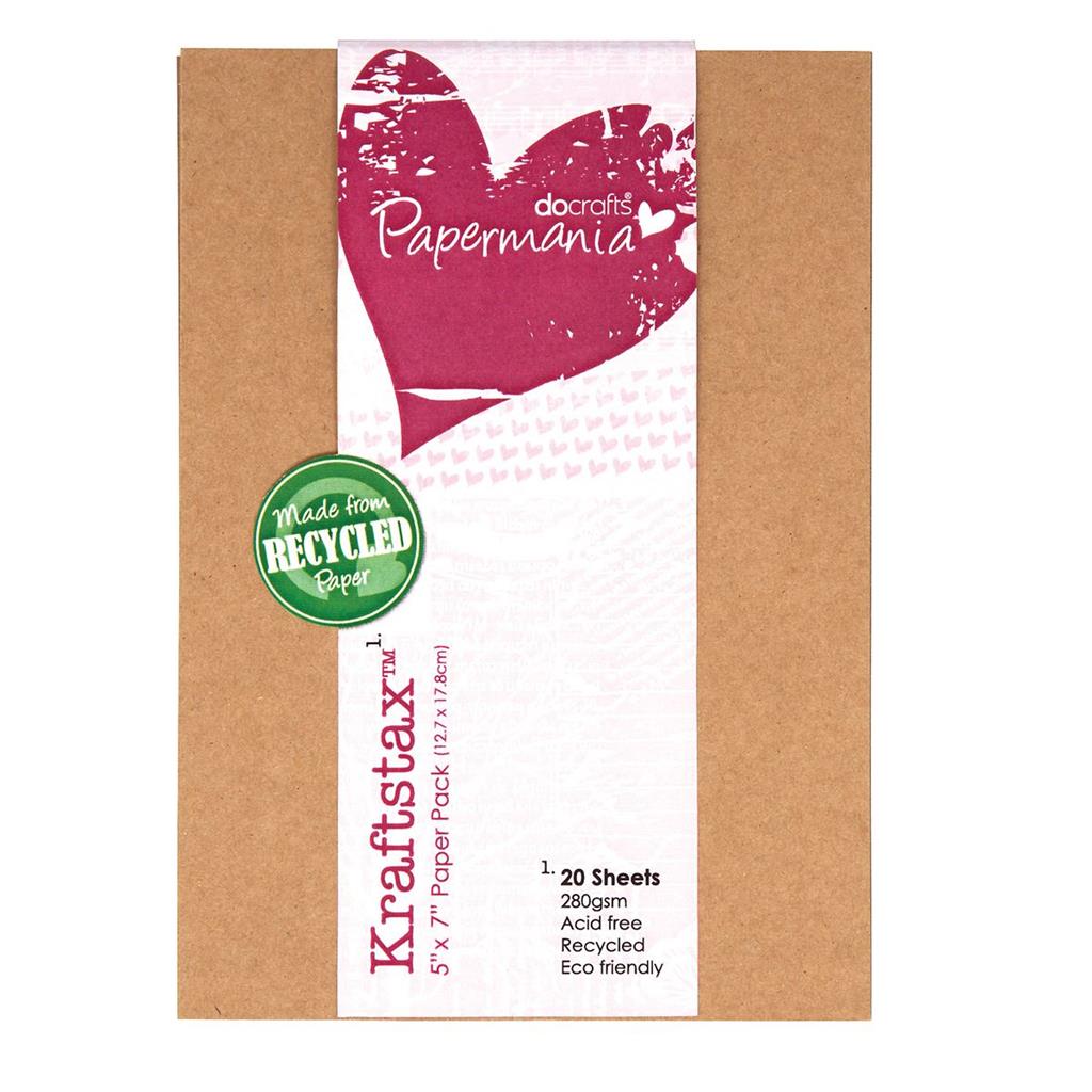 Papermania 5" x 7" Kraftstax 280gsm Kraft Paper (20sht)