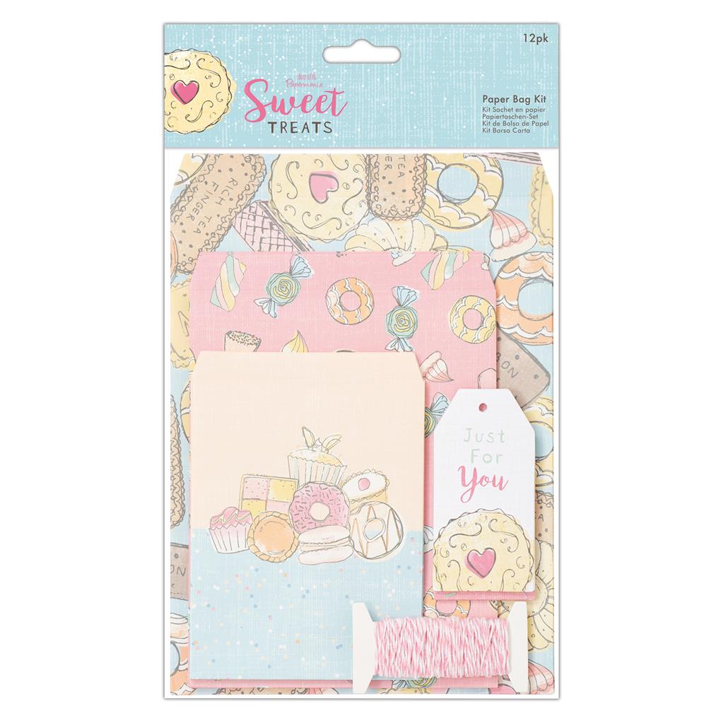 Papermania Paper Bag Kit - Sweet Treats (12pk)