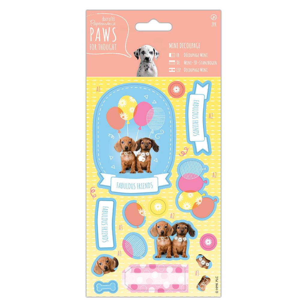 Papermania Mini Decoupage - Paws for Thought - Fabulous Friends