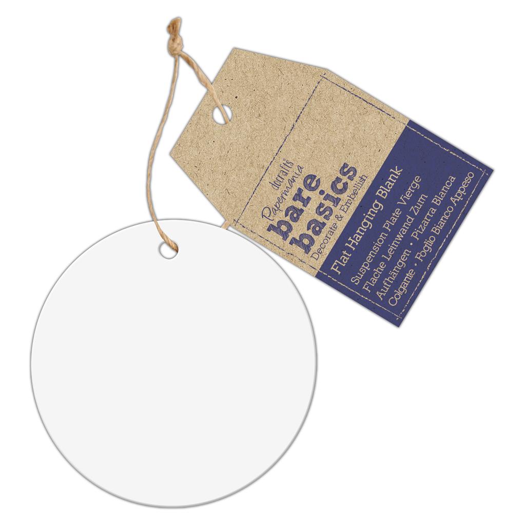 Bare Basics Flat Hanging Blank Shape - Clear Acrylic Coaster (Single)