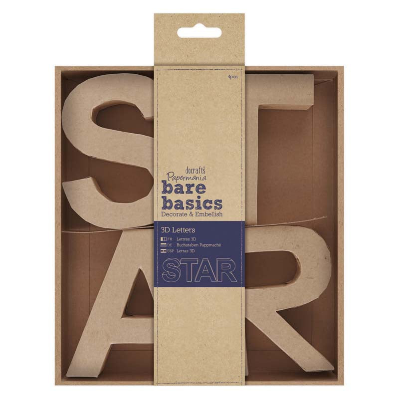 Bare Basics 3D 10cm Letters "STAR"