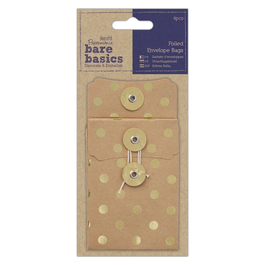 Bare Basics Foiled Envelope Bags Spots (4pc)