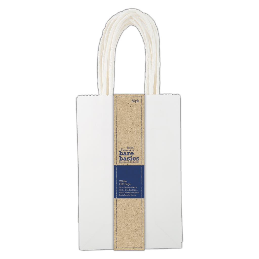 Bare Basics White Gift Bags Small (30pk)